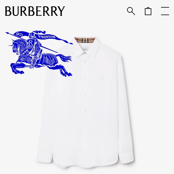 Like-new Burberry button-down shirt. - Picture 1 of 5